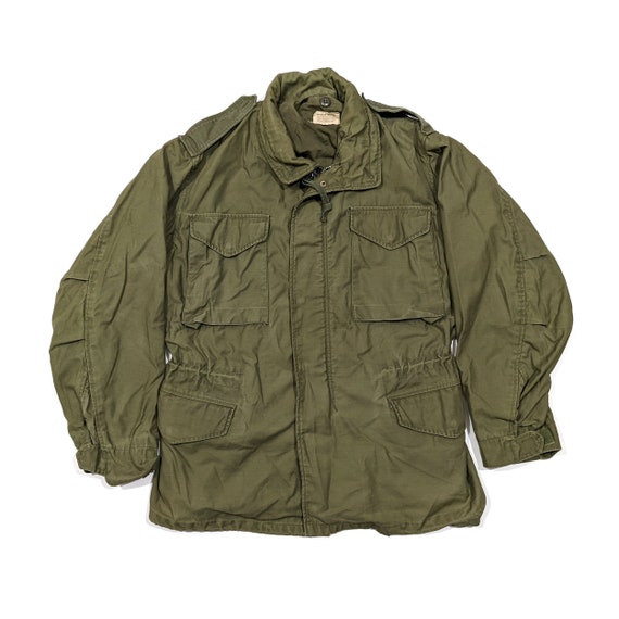 US Army M 65 Field Jacket Sateen Og-107 Olive Green Vintage | Etsy