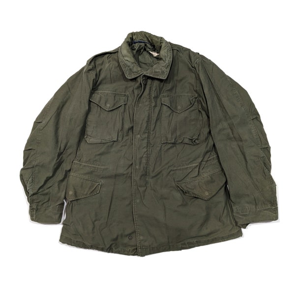 Vintage 60s US Army M-65 OG Olive Green Field Jacket