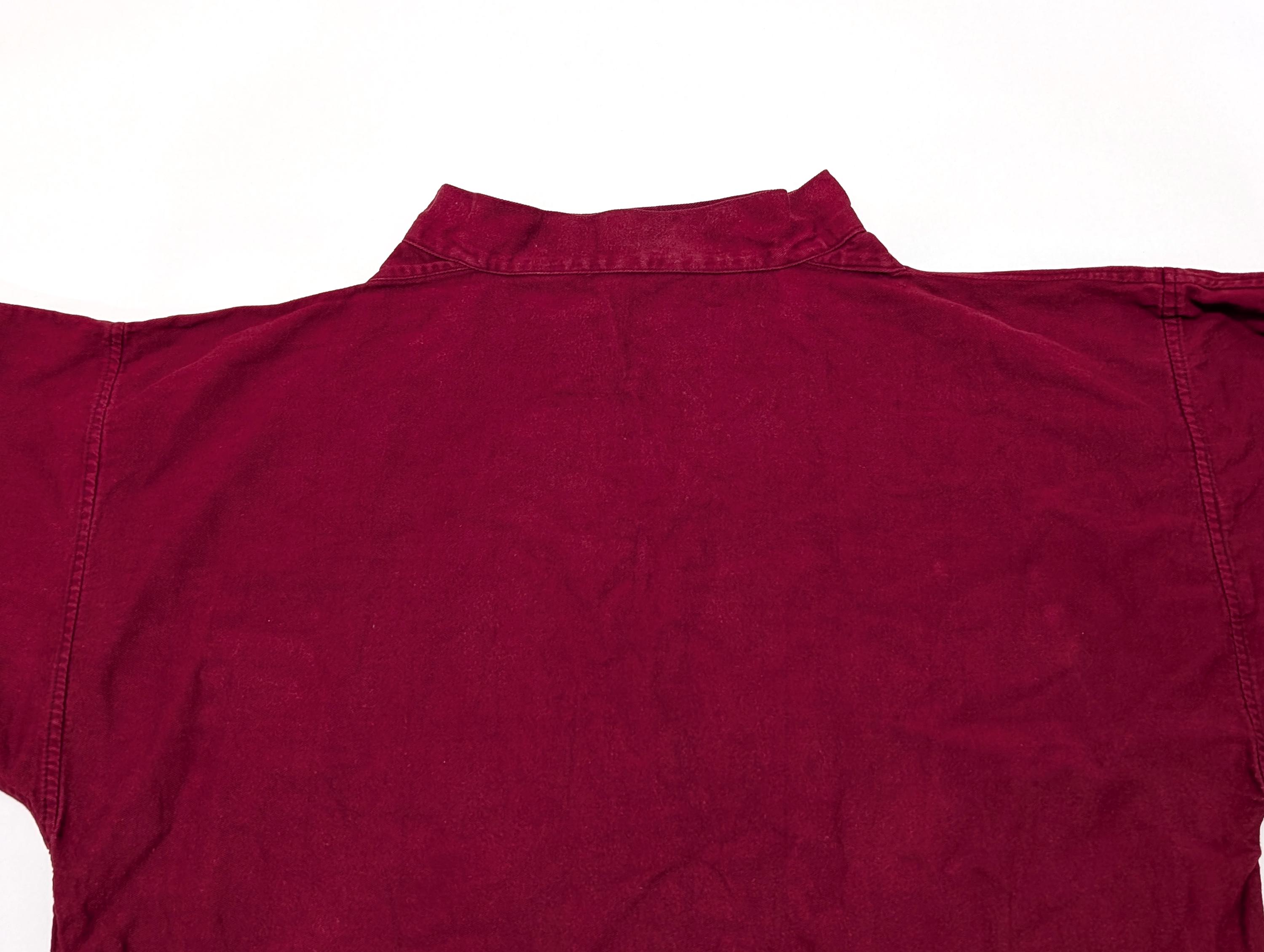 こ*れ様 50s holdfast british fisherman smoc Vintage 50s Holdfast British Fisherman Cherry Red Smock Work