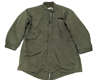 80s Military Fishtail Parka Trench Coat Olive Drab Medium - Etsy