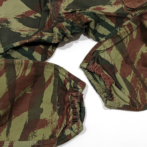 French Army shops Vintage Lizard Camo Camoflage Cargo Trousers