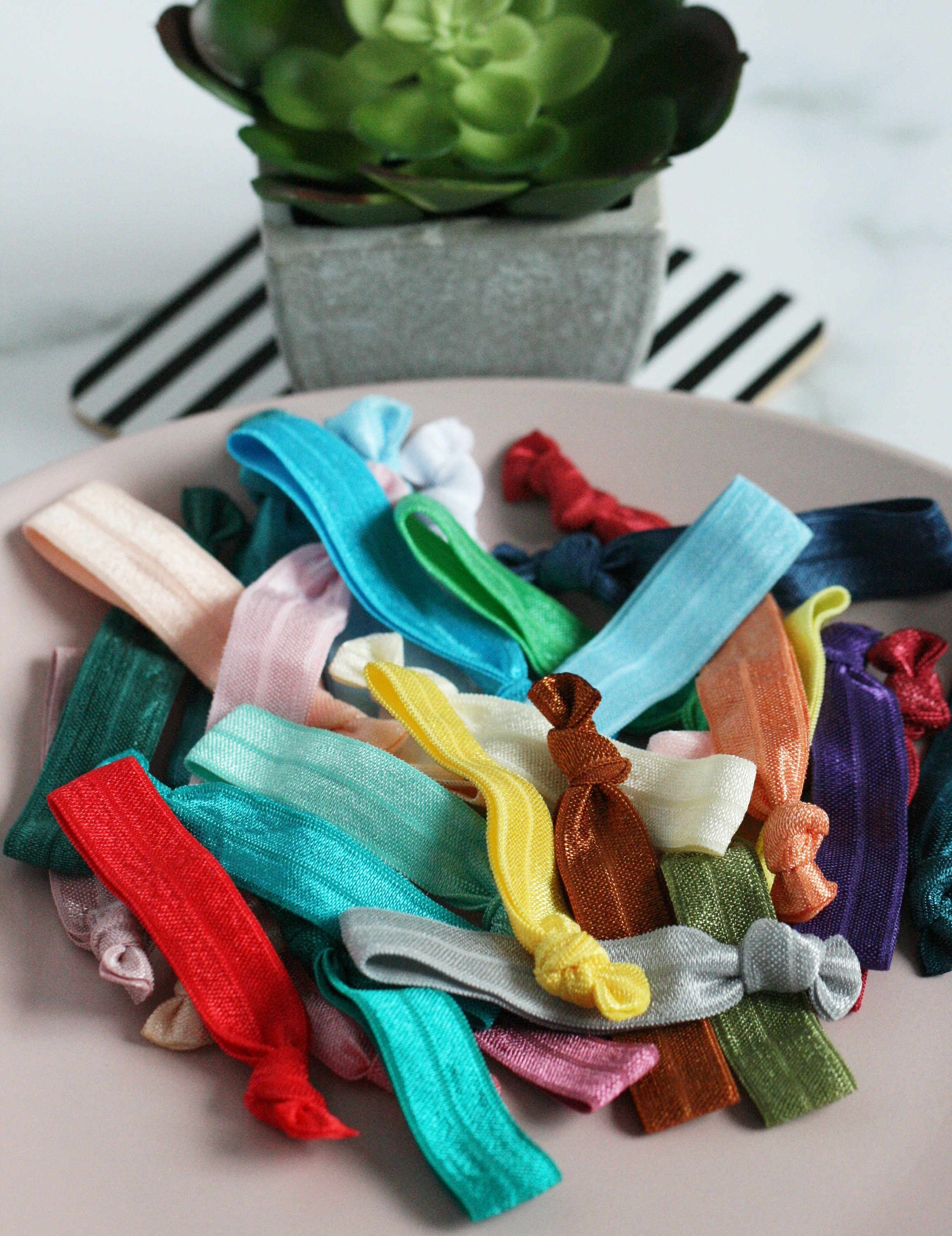 Bulk Hair Ties in Solid Coloursbargain Bag Elastic Hair Etsy UK