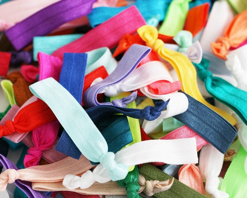Bulk Hair Ties in Solid ColoursBargain Bag Elastic Hair Etsy