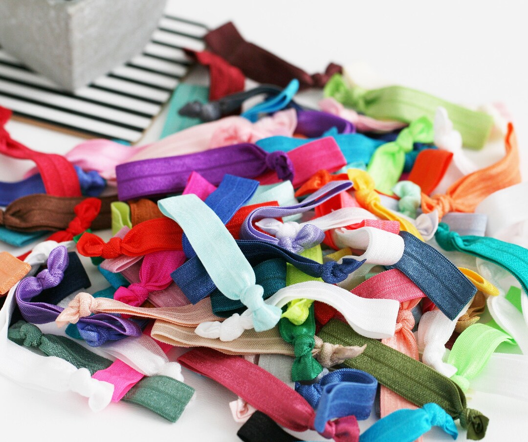 Bulk Hair Ties in Solid Coloursbargain Bag Elastic Hair Etsy
