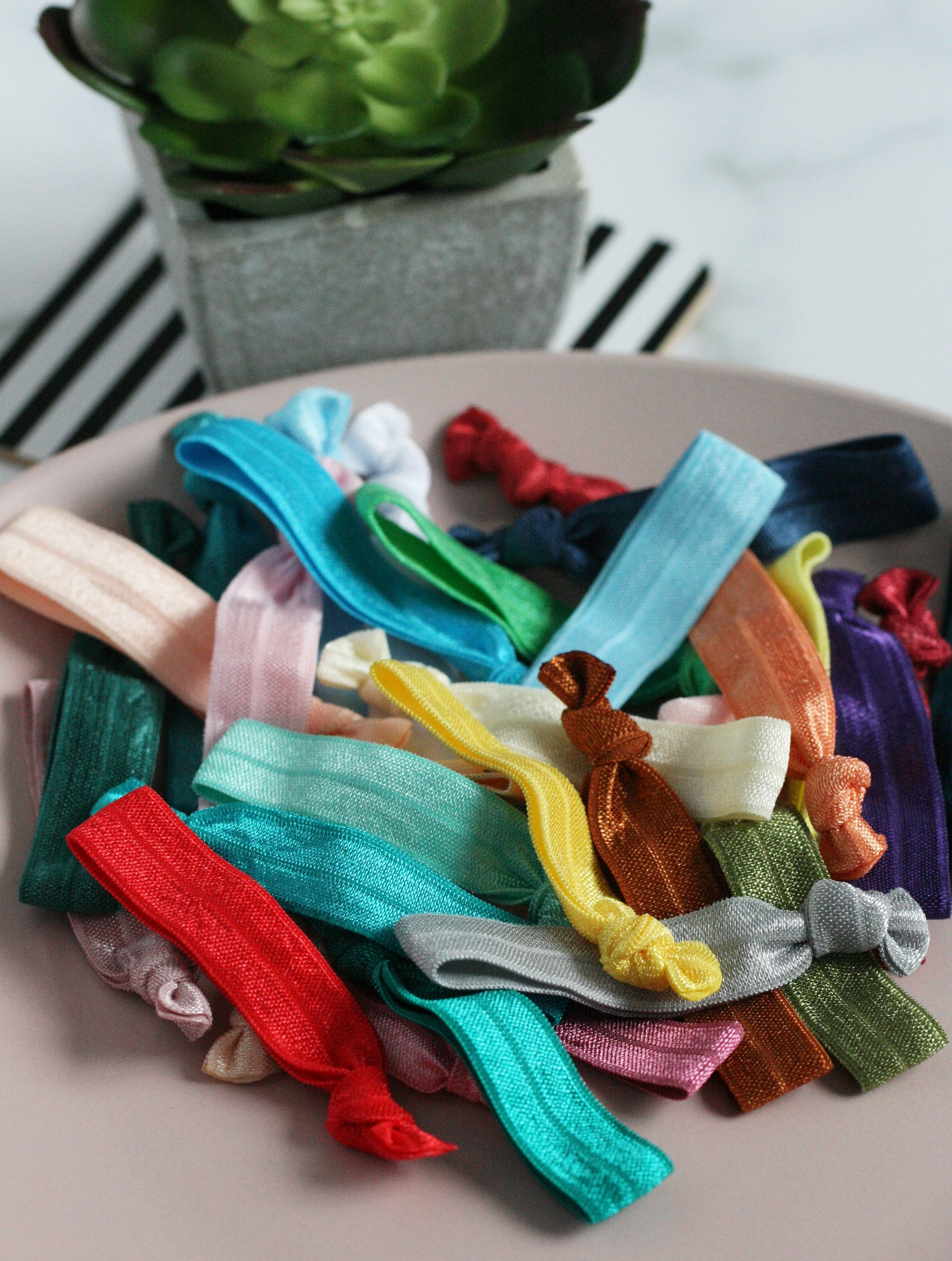 Bulk Hair Ties in Solid ColoursBargain Bag Elastic Hair Etsy