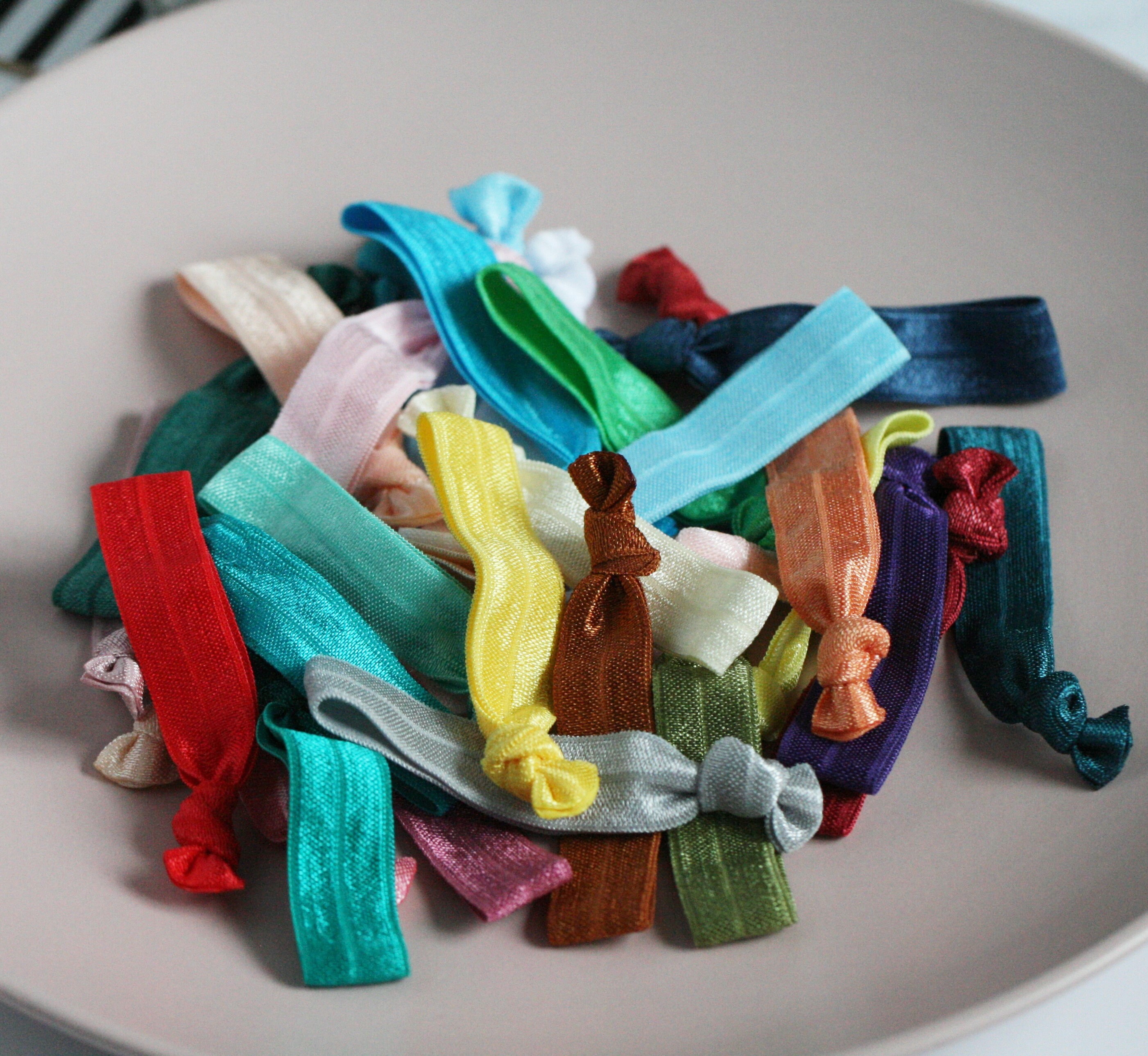 Bulk Hair Ties in Solid Coloursbargain Bag Elastic Hair Etsy UK