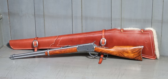 Full size lined scabbard for winchester henry lever action carbine