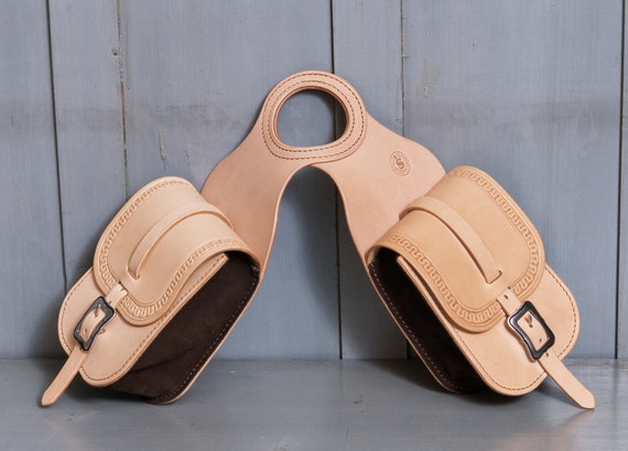 Ready to ship! Double pommel saddle bags for a western saddle - horn bags - fork bag