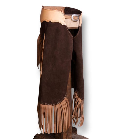 made-to-order Handmade leather cowboy or cowgirl chinks