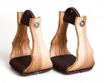 Staffe Western Weaver Leather Oxbow In Pelle E Legno – Modello Fiocco Di Buoi, Battistrada 1", Collo 3"