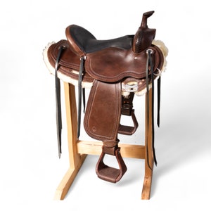 Quality handmade western saddle Will James with wooden tree