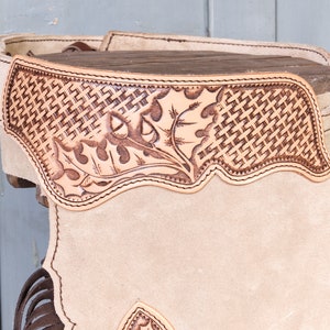 Made to order - Handmade leather chinks
