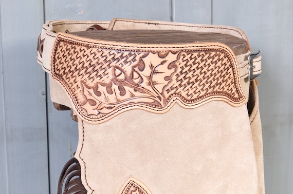 Made to order - Handmade leather chinks