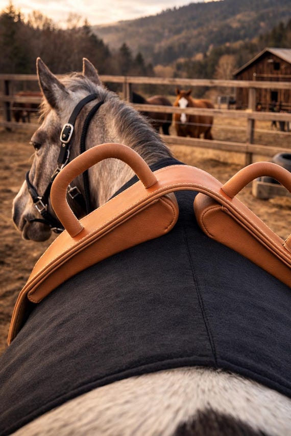 Vaulting or hippotherapy surcingle for a horse