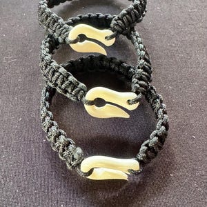 Cow bone hook bracelet