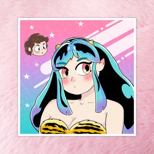 Holographique Lum Invader/Urusei Yatsura 80s Anime imprimer