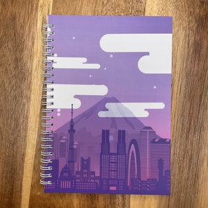 lo-fi skyline| reusable sticker book