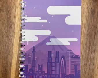 lo-fi skyline| reusable sticker book