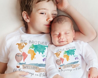 Big Sistelittle Brother Matching Sibling Set. Baby Shower - Etsy