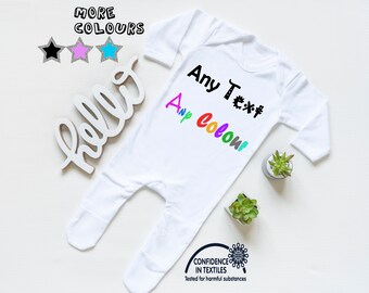 create your own baby sleepsuit