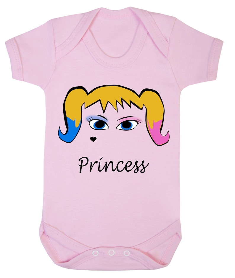 Harley Quinn Princess Joker Girl 0-24 Baby Shower Gift Funny Pink