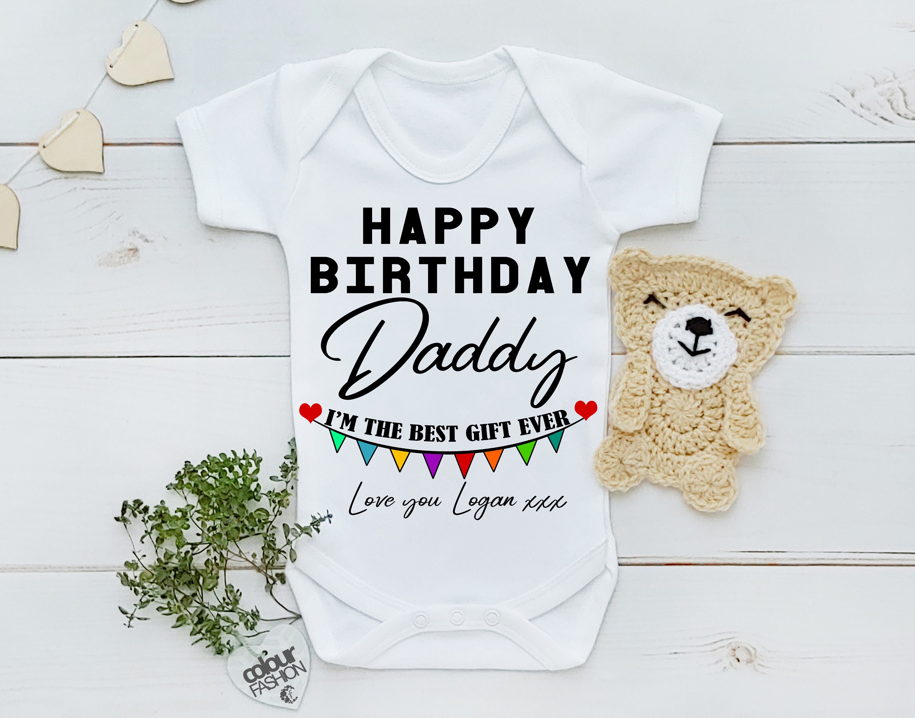 Personalised Happy Birthday Daddy I'm the Best Gift Ever Etsy