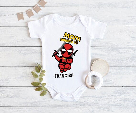 deadpool baby grow