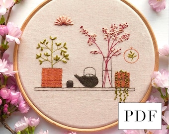 Serene Spring Embroidery - Digital Download - PDF - Craftpod