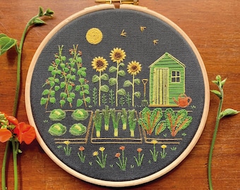 Allotment Embroidery Kit - Summer 2026 Craftpod