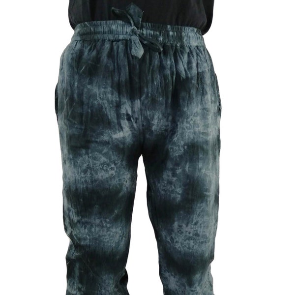 Fairtrade Trousers Fleece Lined Elastic Bottom Tie Dye (in 4 Colours and 4 sizes) P203