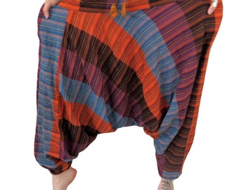 UNISEX Multi Stripe Afghan style Trousers  Unisex (P935)