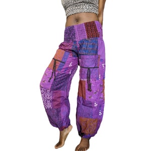 Fairtrade Patchwork Cotton Overdyed Front Pocket Pocket Trousers 4 Colours