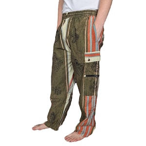 Pantalon cargo en coton Shyama résistant poche dans une boîte Fairtrade P702 Dark Green
