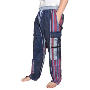 Pantalon cargo en coton Shyama résistant poche dans une boîte Fairtrade P702 Dark Blue