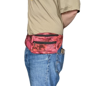Fairtrade Tie Dye Cotton Moneybelt/Bumbag ( in 5 Colours)   MB2
