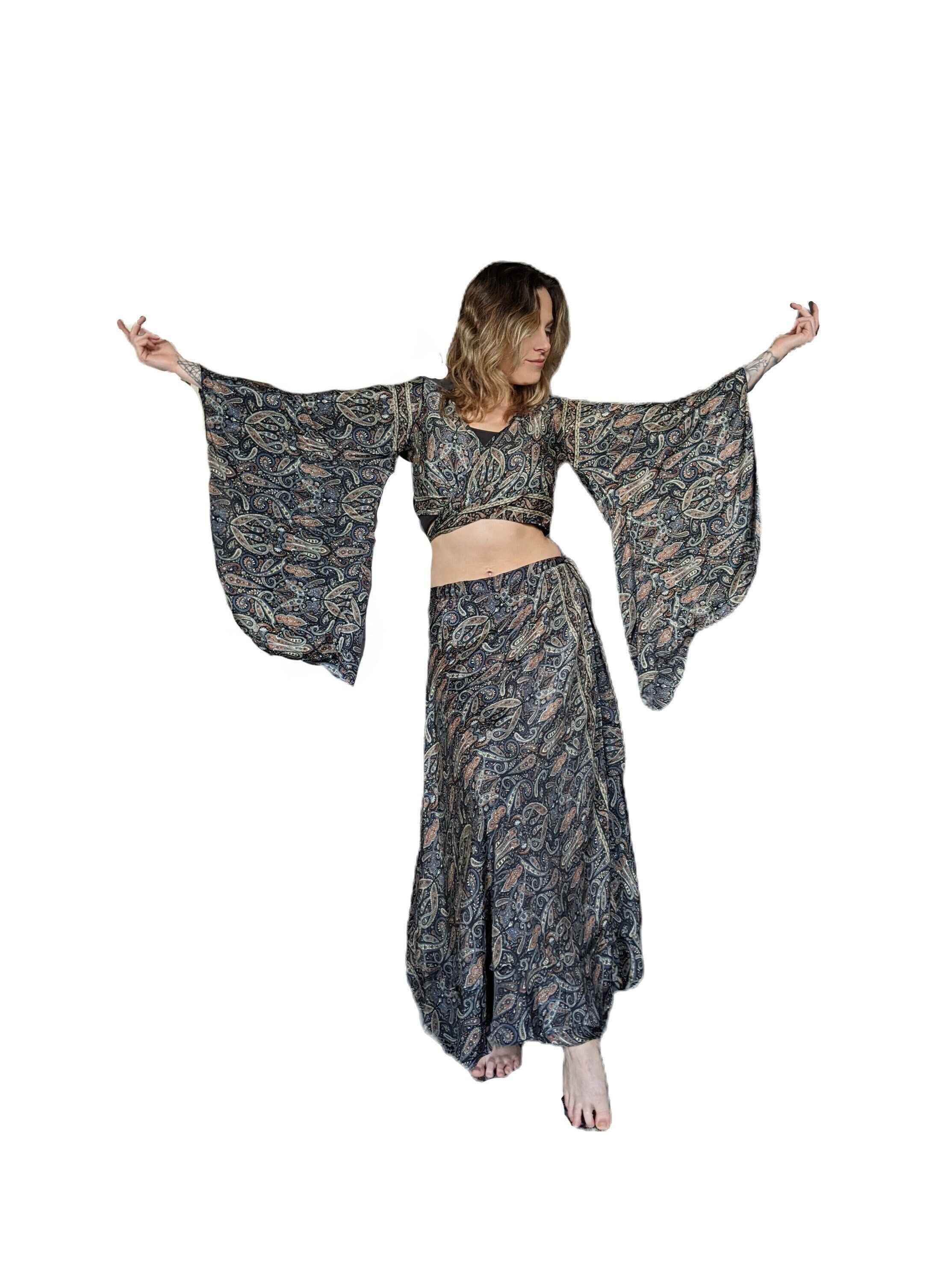 Kimono top wrap skirt