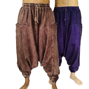 Fairtrade Stonewash Cotton Afghan Trousers P700
