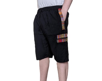 Fair Trade Medium Weight Cotton Shorts with Nepal Trim (Available in 4 colours)