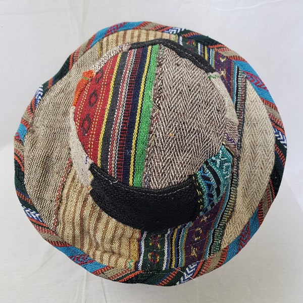 Chapeau à bord flexible en coton avec empiècement en chanvre Fairtrade H3