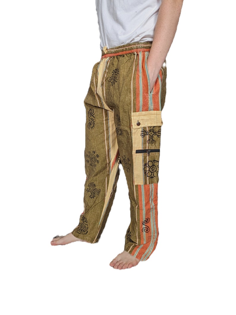 Pantalon cargo en coton Shyama résistant poche dans une boîte Fairtrade P702 Light Green
