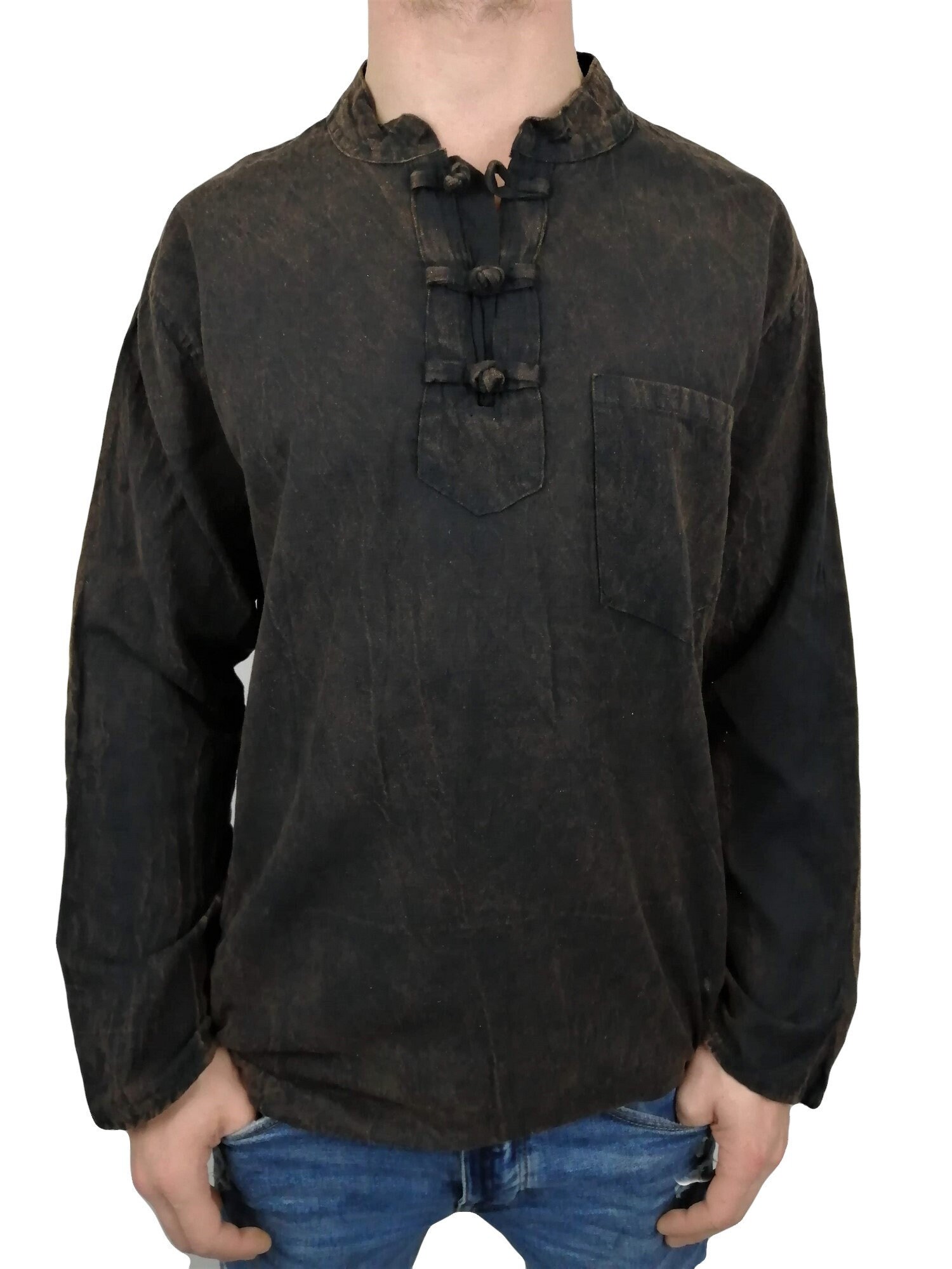 Image of Fairtrade Garalu Knot Button Kurta Sh113