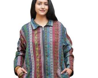 Paisley Super Soft Zip Jacket
