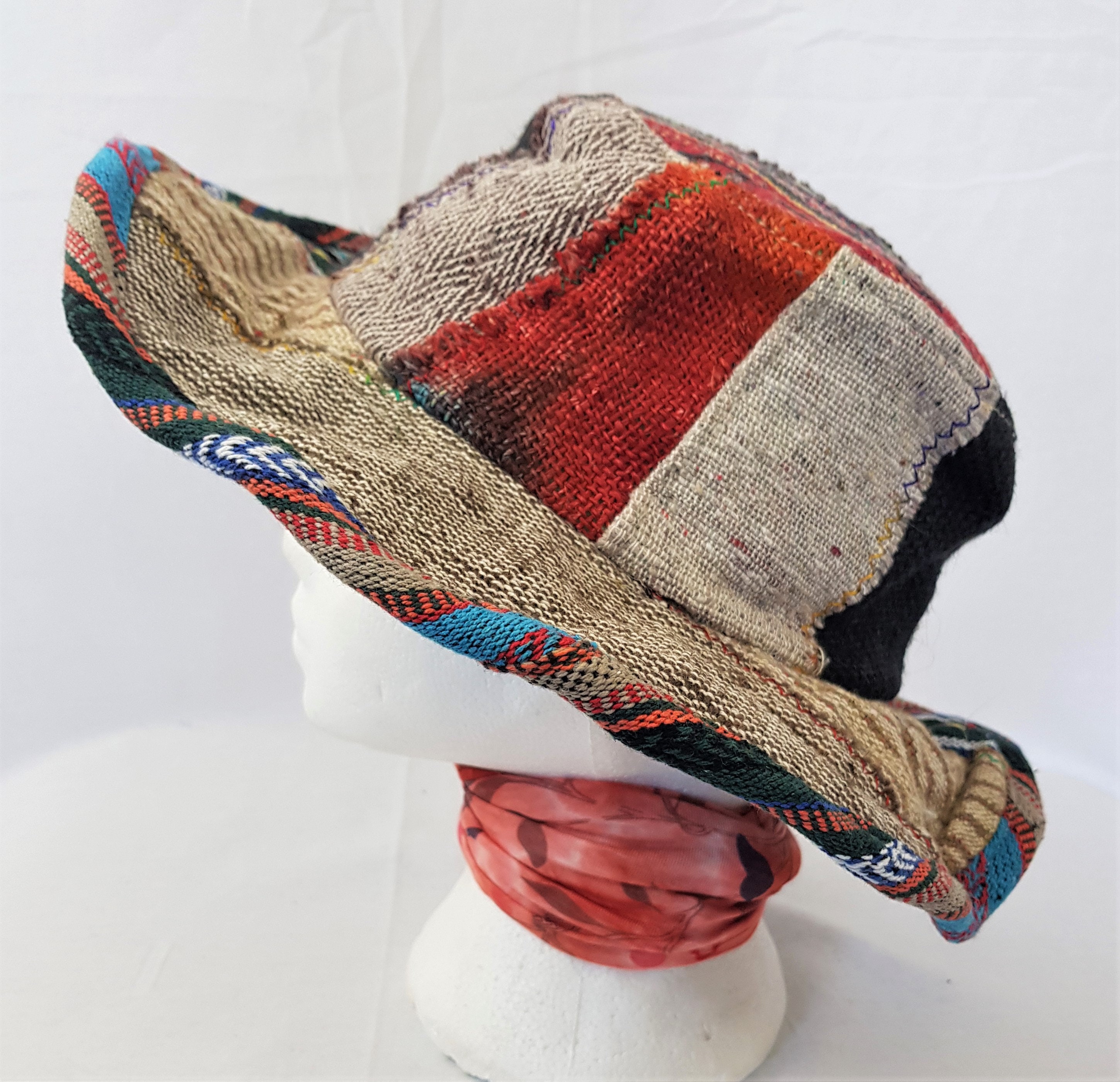Fairtrade Hemp Cotton Patch Flexible Brim Hat H1 Etsy UK