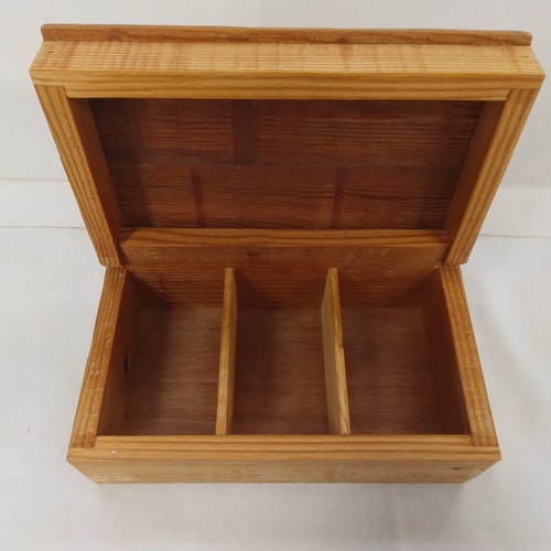 Luxury-Wood Tea Box-Red Cedar-Three Compartments-Made order in the USA