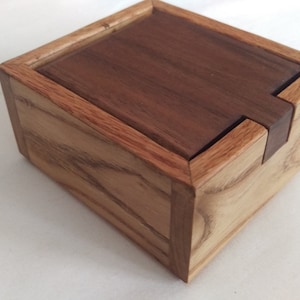 White Oak/Walnut Stash Box for Men