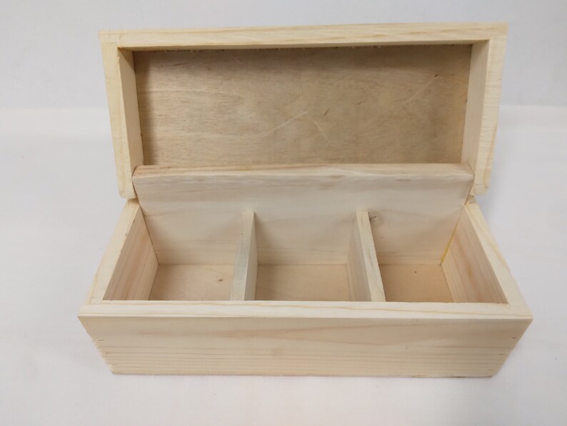 SALE Unfinished Wood Box narrow Size Etsy
