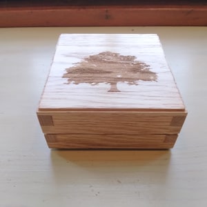 Luxury Wood Trinket Box-Solid Oak
