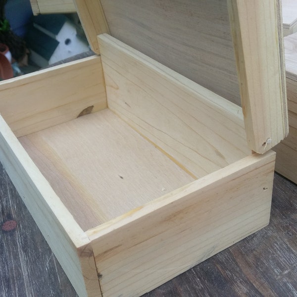 Unfinished Wood Box-Made in the USA