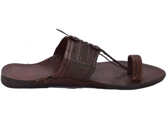 Men Brown Vegan Leather Slip Ons Sandal Loafer Shoes Shoes - Etsy