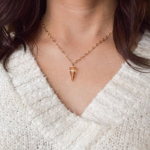 Champagne Crystal Necklace, Elegant Crystal Necklace, Layering Crystal Necklace, Gold Pendant, Simple Gold Pendant Necklace, Christmas Gift